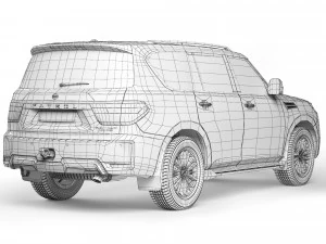 Nissan Patrol V8 Platinum 2021 3D Model