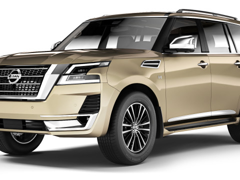Nissan Patrol V8 Platinum 2021 3D Model