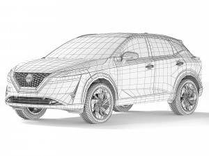 Nissan Qashqai 2022 3D-Modell