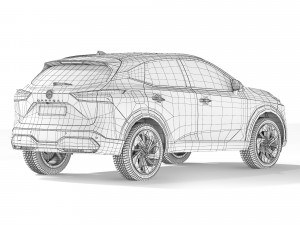 Nissan Qashqai 2022 3D-Modell