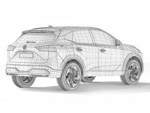 Nissan Qashqai 2022 3D Model