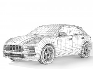 Porsche Macan 2020 3D Model