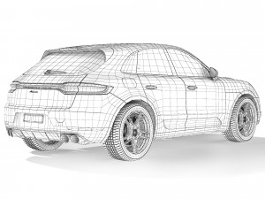 Porsche Macan 2020 3D Model