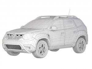 Renault Duster 2018 3D Модель