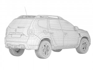 Renault Duster 2018 3D Модель