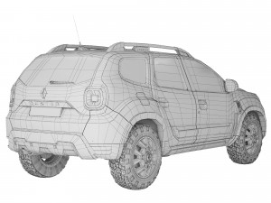 Renault Duster 2021 3D-Modell