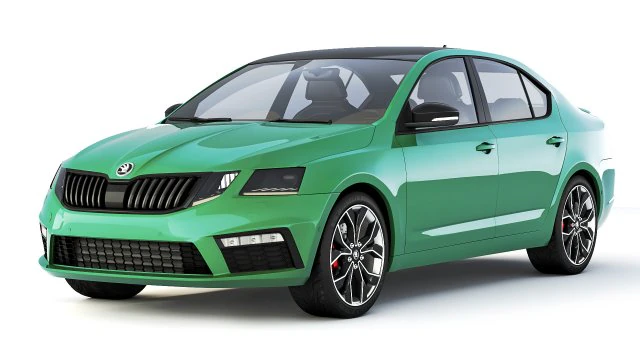 Skoda Octavia A7 RS 2017 3D Model .c4d .max .obj .3ds .fbx .stl .blend 