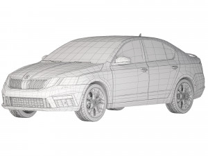 Skoda Octavia A7 RS 2017 3D-Modell
