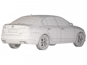 Skoda Octavia A7 RS 2017 3D Model