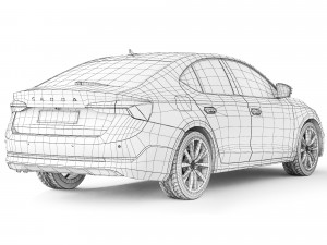 Skoda Octavia A8 2020 3D 모델
