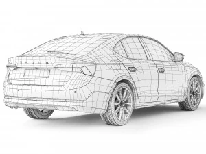 Skoda Octavia A8 2020 3D Model