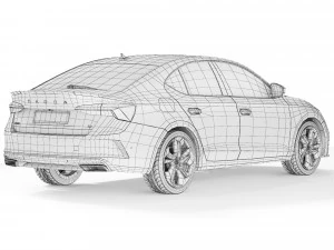 Skoda Octavia A8 RS 2020 3D Model