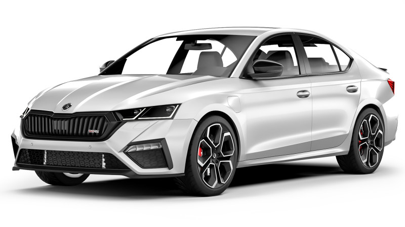 Skoda Octavia A8 RS 2020 3D 모델 .c4d .max .obj .3ds .fbx .stl .blend