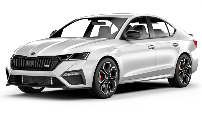 Skoda Octavia A8 RS 2020 3D Model .c4d .max .obj .3ds .fbx .stl .blend 