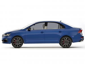 Skoda Rapid CN-spec sedan 2020 3D Model