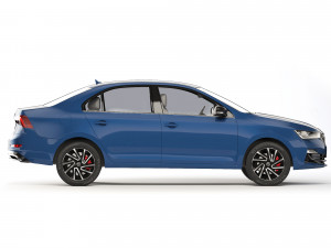 Skoda Rapid CN-spec sedan 2020 3D Model