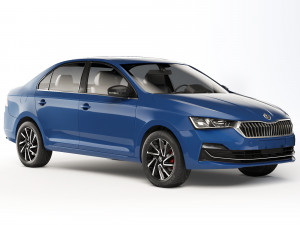 Skoda Rapid CN-spec sedan 2020 3D Model