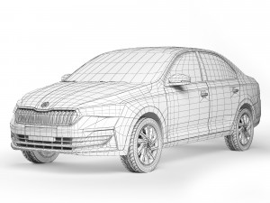 Skoda Rapid CN-spec sedan 2020 3D Model