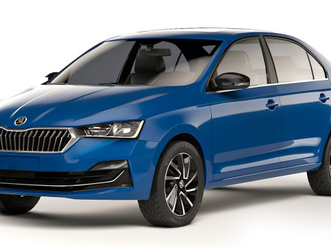 Skoda Rapid CN-spec sedan 2020 Modelo 3D