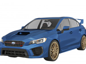 Subaru WRX STI 2019 3D Model
