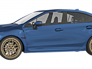 Subaru WRX STI 2019 3D Model