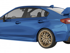 Subaru WRX STI 2019 3D Model