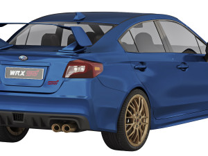 Subaru WRX STI 2019 3D Model