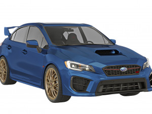 Subaru WRX STI 2019 3D Model