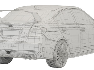 Subaru WRX STI 2019 3D Model