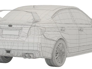 Subaru WRX STI 2019 3D Model