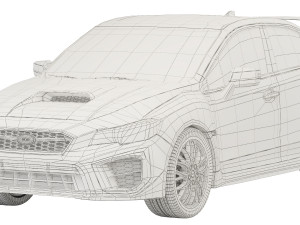 Subaru WRX STI 2019 3D Model