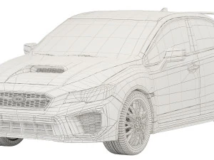 Subaru WRX STI 2019 3D Model