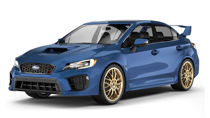 Subaru WRX STI 2019 3D Model .c4d .max .obj .3ds .fbx .stl .blend