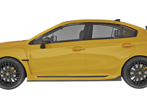 Subaru WRX STi S207 2016 3D Model