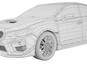 Subaru WRX STi S207 2016 3D Model