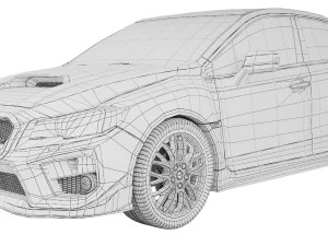 Subaru WRX STi S207 2016 3D Model