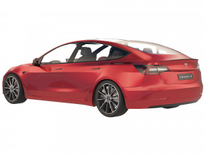 Tesla Model 3 Performance 2022 3D 모델