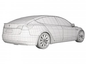 Tesla Model 3 Performance 2022 3D 모델