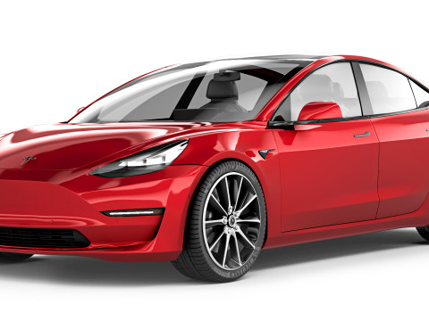 Tesla Model 3 Performance 2022 3D Model
