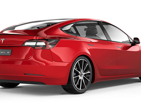 Производительность Tesla Model 3 2022 года 3D Модель