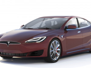 Tesla Model S P100D 2016 3D Model