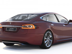 Tesla Model S P100D 2016 3D Model