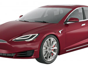 테슬라 모델 S P100D 2016 3D 모델
