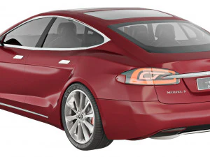 테슬라 모델 S P100D 2016 3D 모델