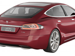 Tesla Model S P100D 2016 3D Model
