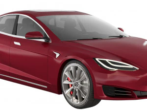 테슬라 모델 S P100D 2016 3D 모델