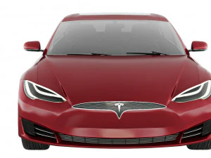 테슬라 모델 S P100D 2016 3D 모델