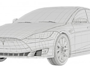 Tesla Model S P100D 2016 3D Model