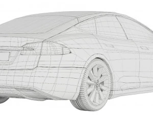 테슬라 모델 S P100D 2016 3D 모델