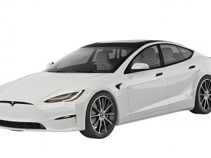 Tesla Model S Plaid 2021 3D Model